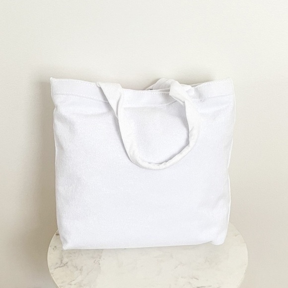 Stoney Clover Lane x Target Terry Cloth Beach Tote Bag White NWT - Picture 7 of 7